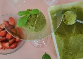 Rezept für Basilikum-Eis